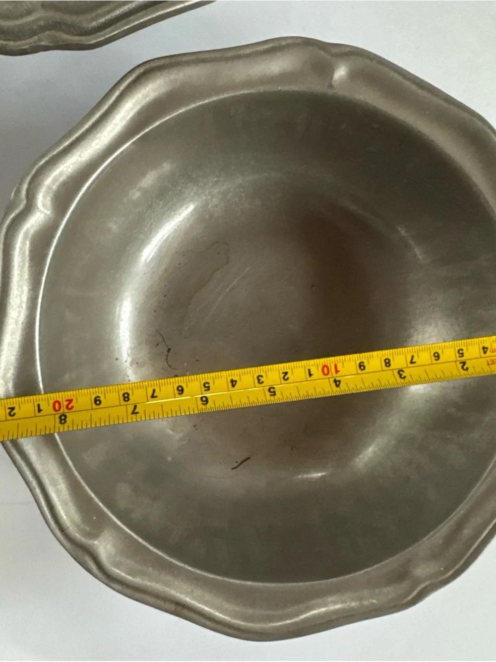 Set Wilton Columbia Mount Joy PA  Pewter Scalloped Edge Casserole Dish Lid Bowl